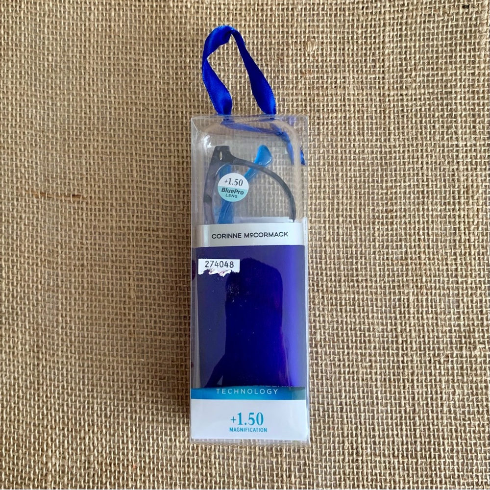 COLORSPEX by CORINNE McCORMACK Blue Light Blocking Readers +1.5 Strength NWT